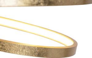 Designerska lampa wisząca złota 50cm LED - Rowan Oswietlenie wewnetrzne