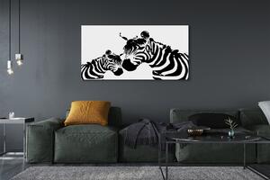 Obraz na płótnie Malowane zebry