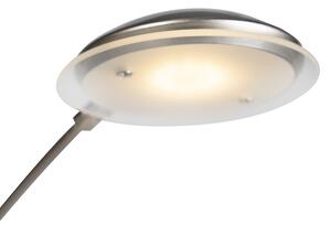 Stalowa lampa podłogowa z diodą LED ze ściemniaczem dotykowym - Sixties Trento Oswietlenie wewnetrzne