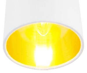 Nowoczesna lampa sufitowa biała regulowana - Lofty Oswietlenie wewnetrzne