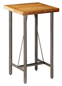 Stolik barowy, lite drewno tekowe z odzysku, 60 x 60 x 107 cm