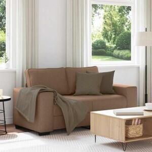 Sofa 2-osobowa brÄ zowa 160x77x82 cm tkanina