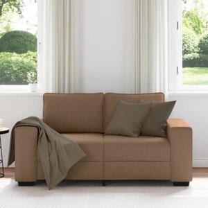 Sofa 2-osobowa brÄ zowa 160x77x82 cm tkanina