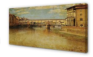 Obraz na płótnie Włochy Mosty rzeka budynki