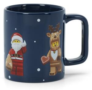 Ciemnoniebieski ceramiczny kubek dla dzieci 300 ml Christmas Minifigures – LEGO®
