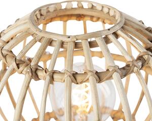 Wiejska lampa stołowa statyw bambusowy 30 cm - Canna Oswietlenie wewnetrzne