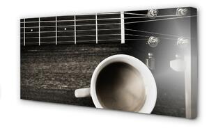 Obraz na płótnie Kawa gitara