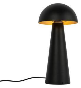 Zewnetrzna Zewnętrzna lampa podłogowa czarna 50 cm - Grzyb Oswietlenie zewnetrzne
