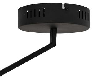 Designerska lampa sufitowa czarna z 3-stopniowym ściemnianiem LED - Anello Oswietlenie wewnetrzne