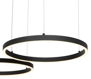 Lampa wisząca czarna z 3-punktowym ściemniaczem LED - Anello Oswietlenie wewnetrzne