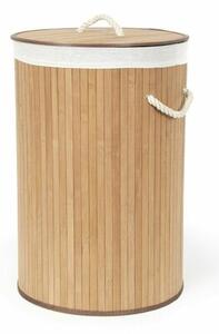 Compactor Kosz na brudne ubrania Bamboo okrągły, naturalny