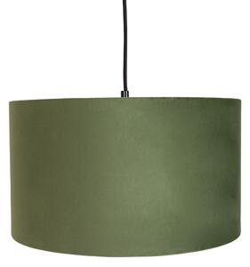 Lampa wisząca z aksamitnymi odcieniami zieleni, żółci i niebieskiego - Cava Oswietlenie wewnetrzne