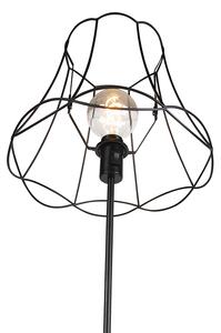 Lampa podłogowa regulowana czarna Granny Frame 35cm - Parte Oswietlenie wewnetrzne