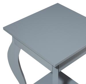 Elegancki stolik kawowy pomocniczy kwadratowy ozdobny szary Avon Beliani