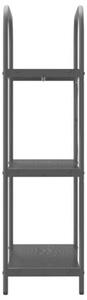 Półka na książki czarny dąb 60 x 30 x 109 cm