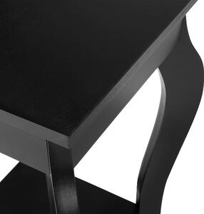 Elegancki stolik kawowy pomocniczy kwadratowy ozdobny czarny Avon Beliani