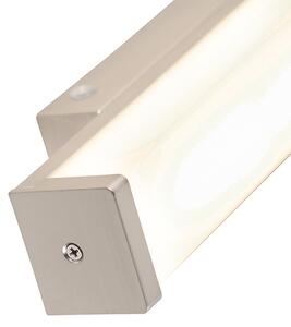 Kinkiet / Lampa scienna łazienkowy stalowy 32 cm z diodą LED IP44 - Cascada Oswietlenie wewnetrzne