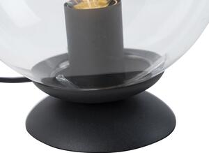 Lampa stołowa art deco czarna - Pallon Oswietlenie wewnetrzne