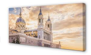 Obraz na płótnie Hiszpania Katedra zachód słońca