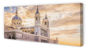 Obraz na płótnie Hiszpania Katedra zachód słońca