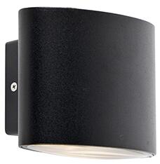 Zewnetrzna Nowoczesny Kinkiet / Lampa scienna zewnętrzny czarny z LED IP44 - Ovum Oswietlenie zewnetrzne