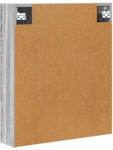 Szafka z lustrem do łazienki szary sonoma 60 x 14.5 x 70 cm