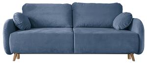 Sofa SOFT NIEBIESKA 3-osobowa z funkcja spania