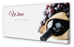 Obraz na płótnie Winogrona wino