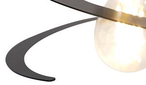 Designerska lampa wisząca ze spiralnym kloszem 20 cm - Scroll Oswietlenie wewnetrzne