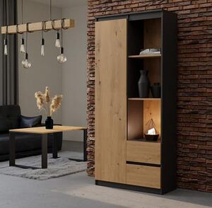 Półotwarty regał z półkami i szufladami artisan | Umeblowana.com