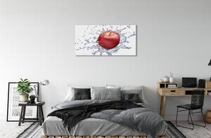Obraz na płótnie Czerwone jabłko w wodzie