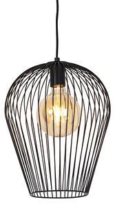 Designerska lampa wisząca czarna - Wire Ario Oswietlenie wewnetrzne