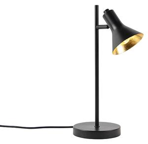 Nowoczesna lampa stołowa czarna ze złotym 1-źródło światła - Magno Oswietlenie wewnetrzne
