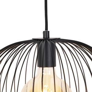 Designerska lampa wisząca czarna - Wire Knock Oswietlenie wewnetrzne