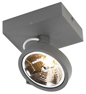 Designerski Reflektorek / Spot / Spotow regulowany szary zawiera LED 1-źródło światła - Go Oswietlenie wewnetrzne