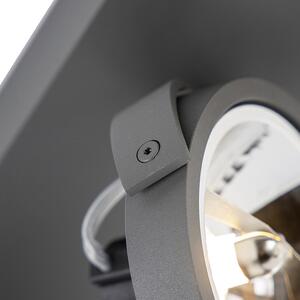 Designerski Reflektorek / Spot / Spotow regulowany szary zawiera LED 3-źródła światła - Go Oswietlenie wewnetrzne