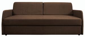 Sofa 3-os GENF brązowa SLIM