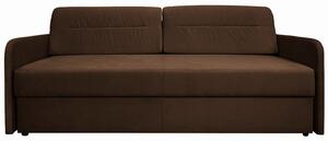 Sofa 3-os TONGA brązowa SLIM