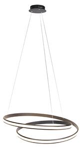 Nowoczesna lampa wisząca czarna 74 cm z diodami LED - Rowan Oswietlenie wewnetrzne
