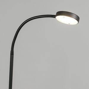 Nowoczesna lampa stojąca czarna w tym LED - Trax Oswietlenie wewnetrzne