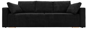 Sofa ESPANIA CZARNA z funkcją spania, pojemnik na pościel