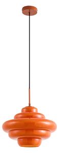 Lampa Wisząca Lucande, Leilani, ściemnialny, pomarańczowy, salon, szkło, design