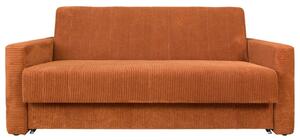 Sofa 5-osobowa DOMO rozkładana sofa z funkcją spania pomarańczowa