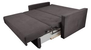 Sofa 5-osobowa BOMO rozkładana sofa z funkcją spania + mata kokosowa brązowa