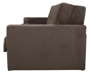 Sofa 5-osobowa COMO SMALL kanapa typu amerykanka rozkładana brązowa