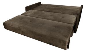 Sofa 5-osobowa COMO SMALL kanapa typu amerykanka rozkładana brązowa