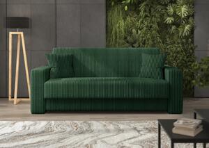Sofa 4-osobowa DOMO ELEGANT zielona z funkcją spania i praktycznym schowkiem