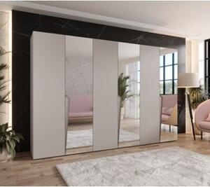 Szafa uchylna otwierana Piano 2 300 (3x100) wys. 202 cm kaszmir + u. kaszmir