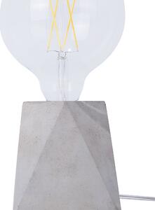 Lampa stołowa lampka nocna podstawa w stylu industrialnym efekt betonu Saja Beliani