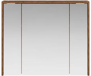 Szafka z lustrem do łazienki stare drewno 73,5 x 16 x 62,5 cm